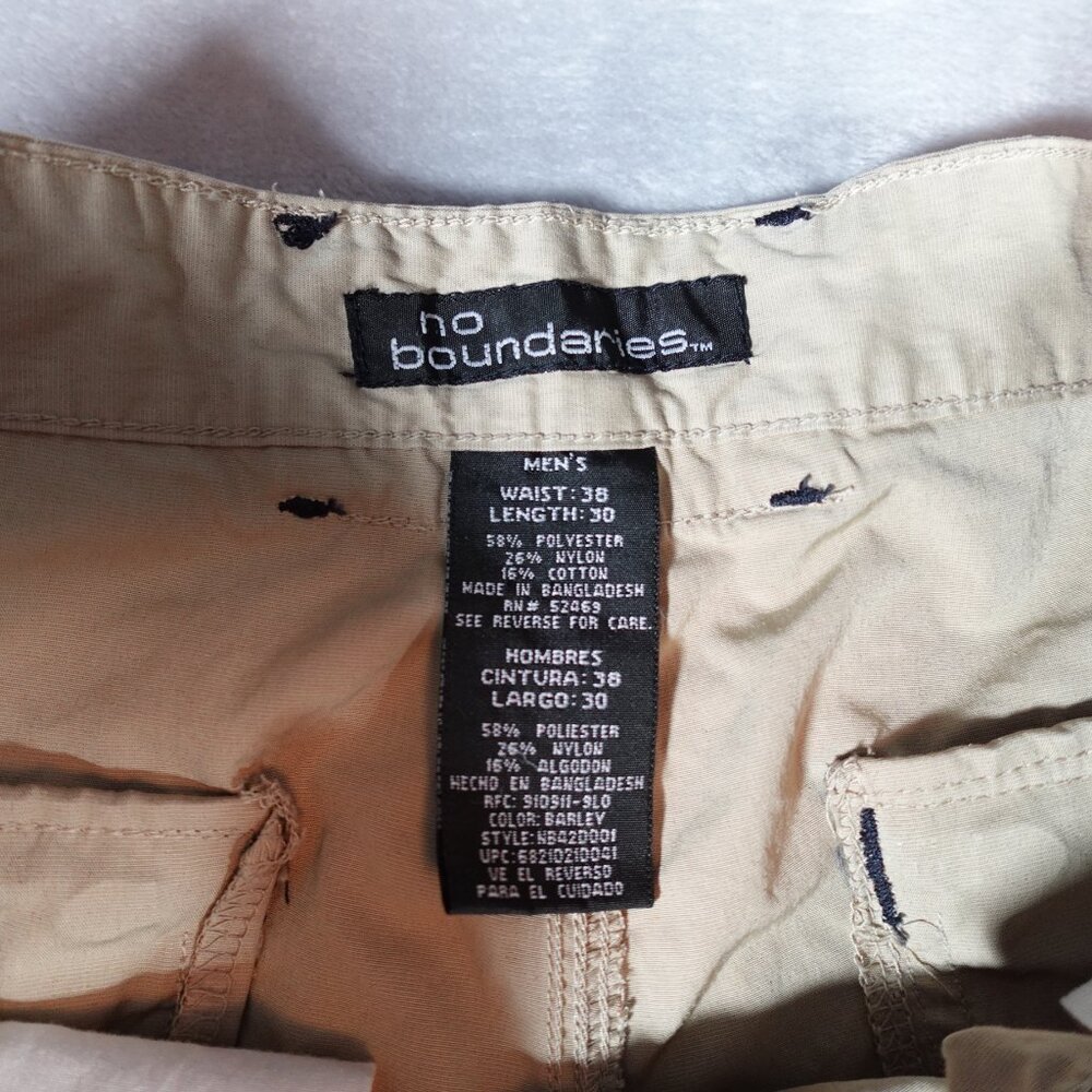 Vintage No Boundaries Convertible Cargo Pants Mens 38 (Fits 36x29) Wide Leg Y2K - Picture 3 of 13